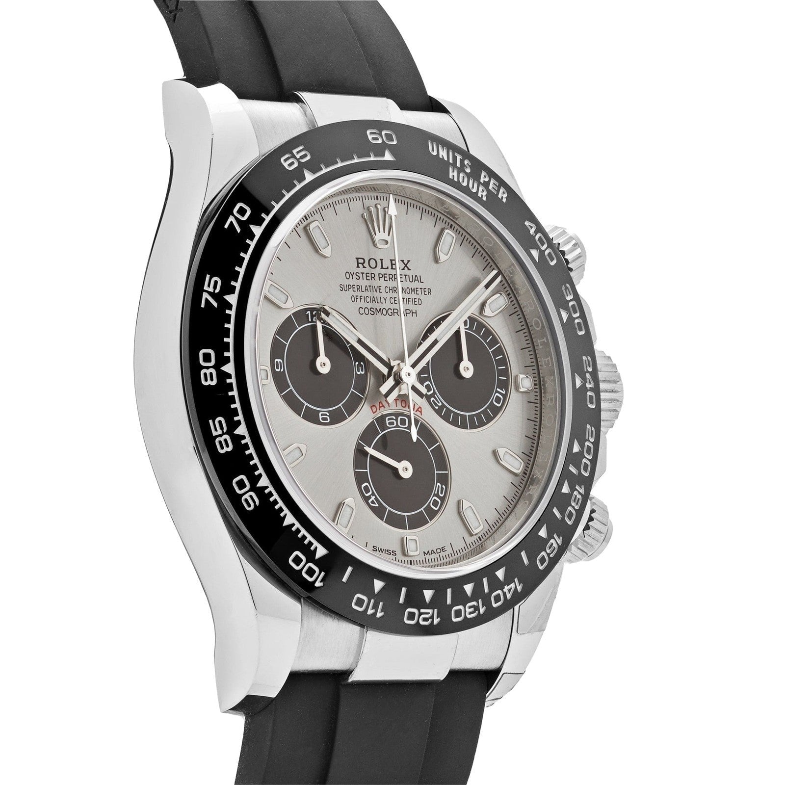 Rolex Cosmograph Daytona Watch For Men - Silver Dial