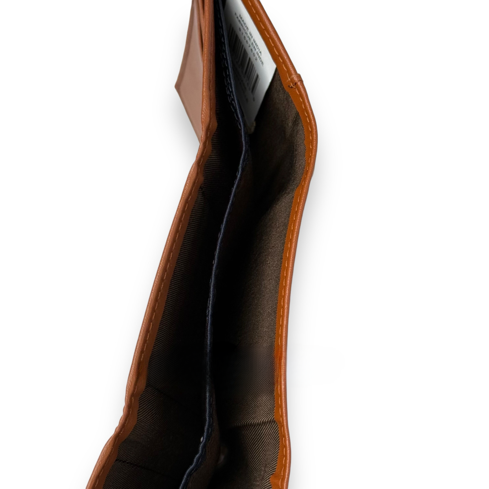 TH Camel Leather Trifold Wallet For Men 2#