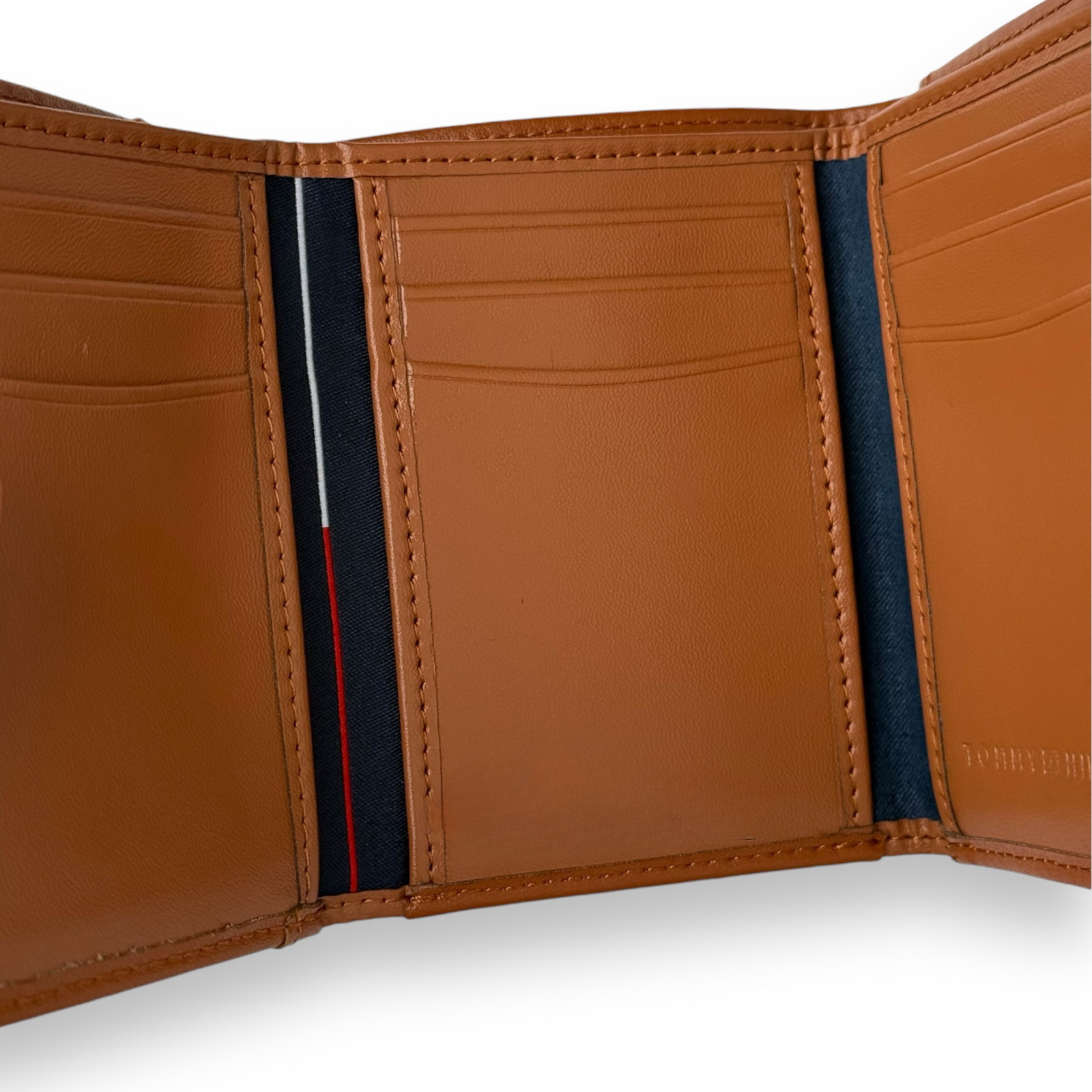 TH Camel Leather Trifold Wallet For Men 2#